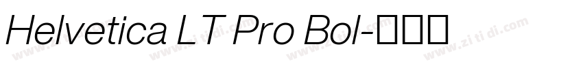 Helvetica LT Pro Bol字体转换